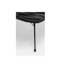 Ławka ACAPULCO 121 cm mono czarna