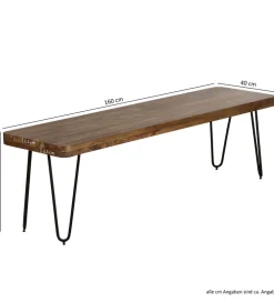 Ławka BAGLI 160 cm drewno sheesham
