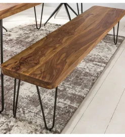 Ławka BAGLI 120 cm drewno sheesham