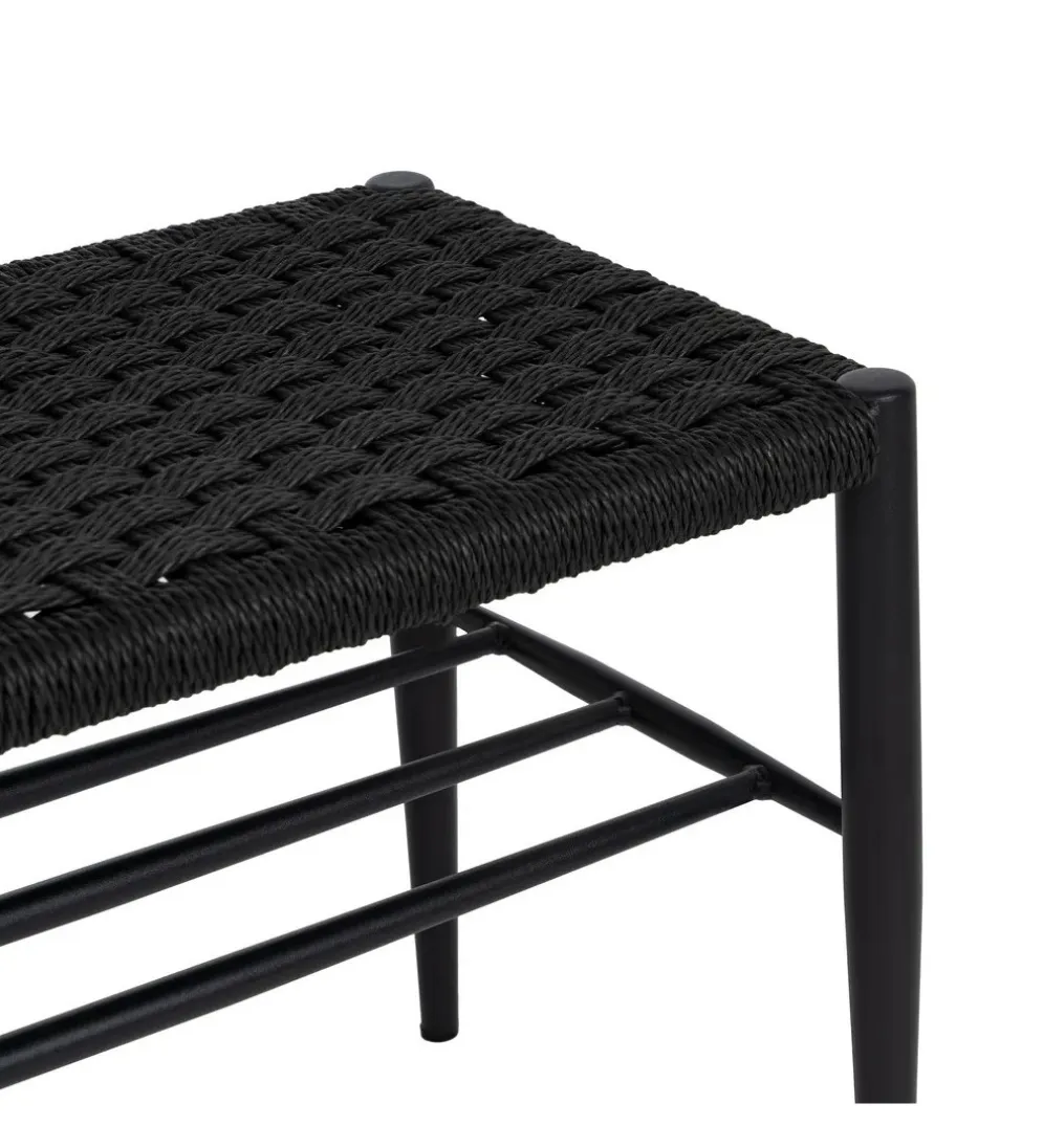 Ławka BONKEMO 100 cm czarna