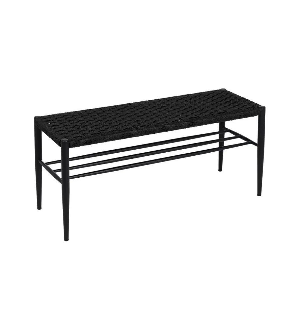Ławka BONKEMO 100 cm czarna
