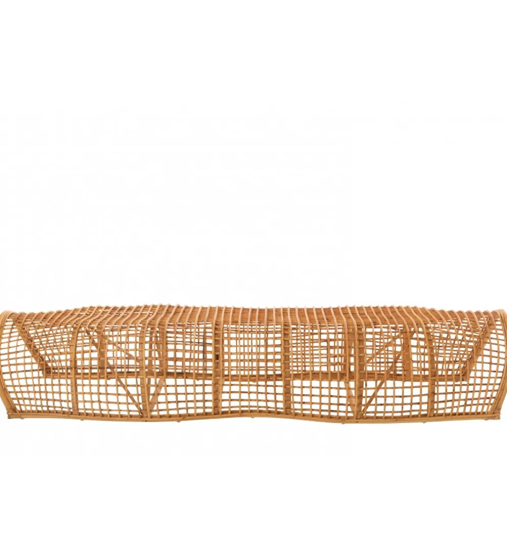 Ławka CRAWL rattanowa 200 cm naturalny
