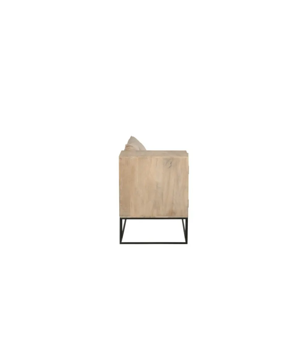 Ławka ENTRY WAY 100 cm drewno mango
