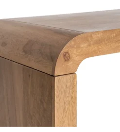 Ławka GALT 147 cm drewno mango naturalna