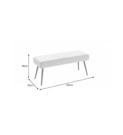 Ławka OLIWIA III 100 cm szturks zielona