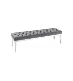 Ławka OXANA Modern Barock 164 cm Szara