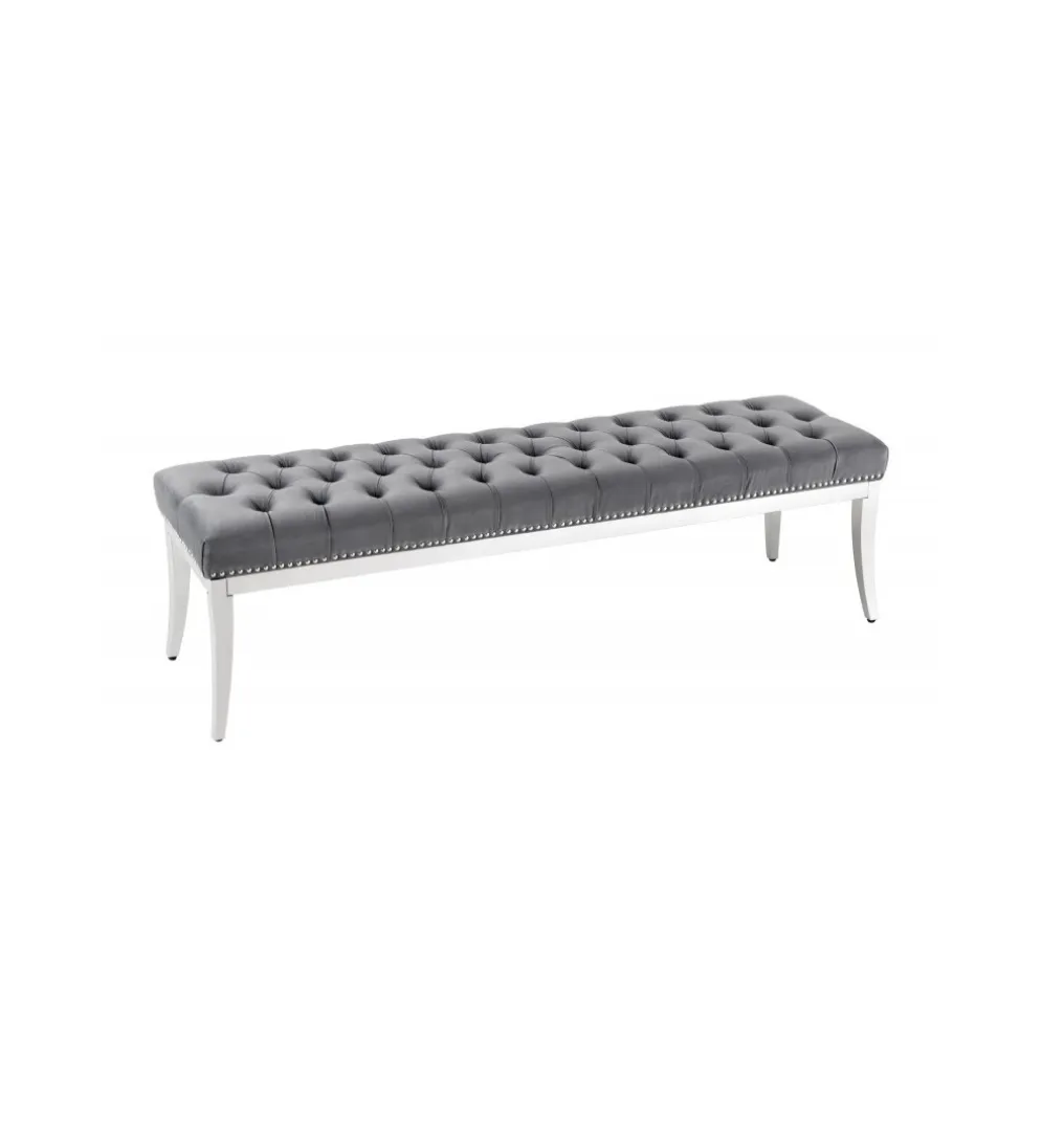 Ławka OXANA Modern Barock 164 cm Szara
