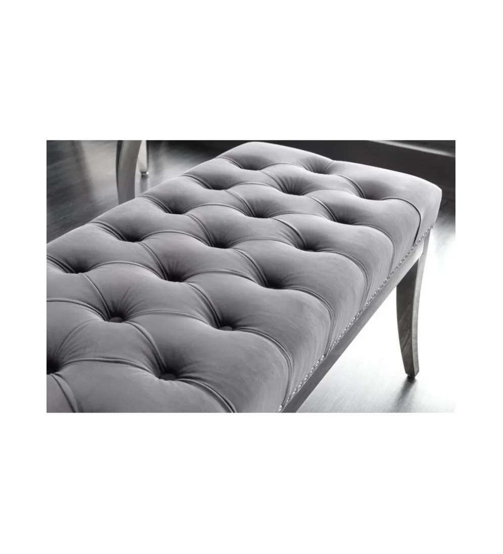 Ławka OXANA Modern Barock 164 cm Szara