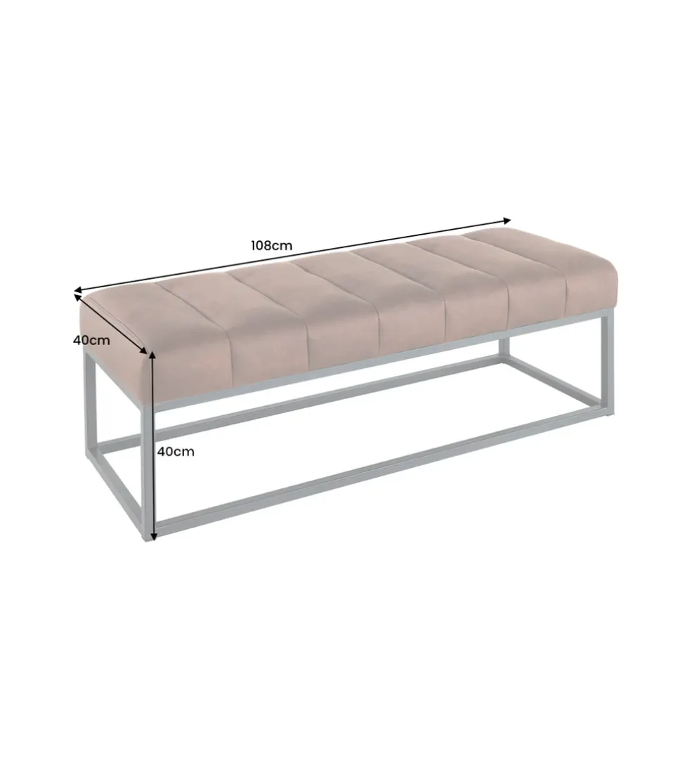 Ławka PETIT BEAUTÉ 110 cm szary taupe