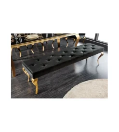 Ławka TRENTINO Modern Barock 172 cm czarna