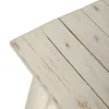 Ławka WORN 120 cm drewno teak bielona