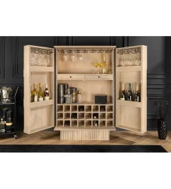 Barek TORINGU 95 cm bielone drewno mango