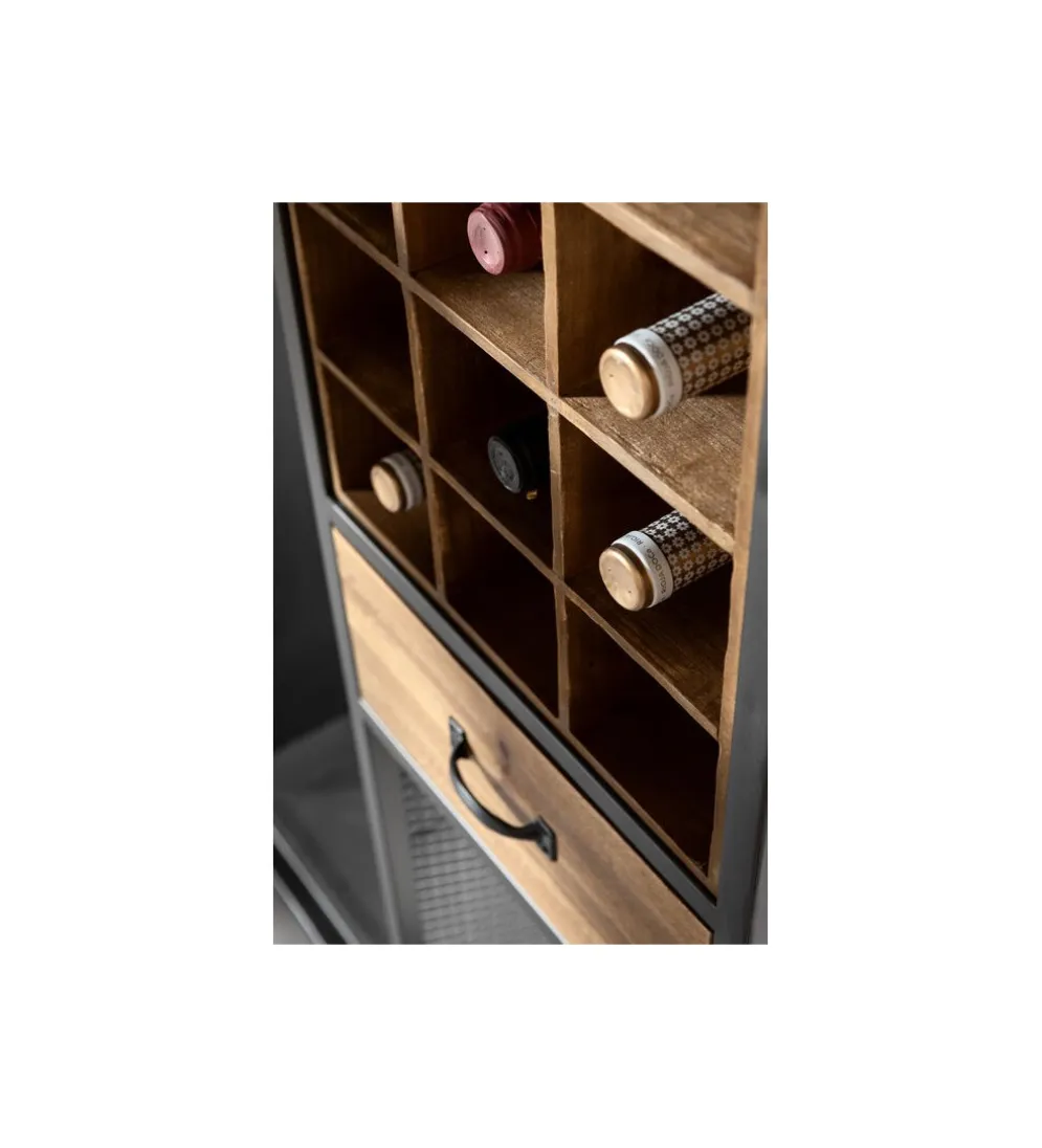 Barek Vinoteca 201 cm drewno jodła