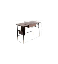 Biurko BOTICELLI 152 cm drewno jesion
