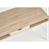 Biurko dwustanowiskowe COAST 139 cm w kolorze dąb sonoma biały