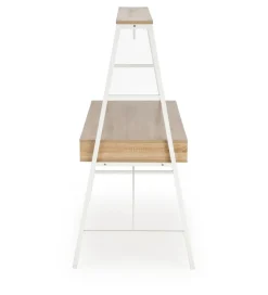Biurko dwustanowiskowe COAST 139 cm w kolorze dąb sonoma biały