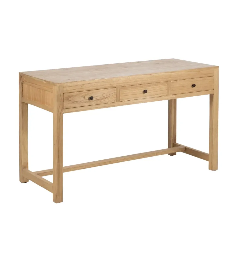 Biurko MEGANY 130 cm drewno mindi