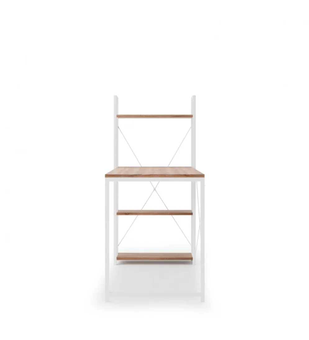 Biurko NARVIK 120 cm w kolorze biały dąb sonoma