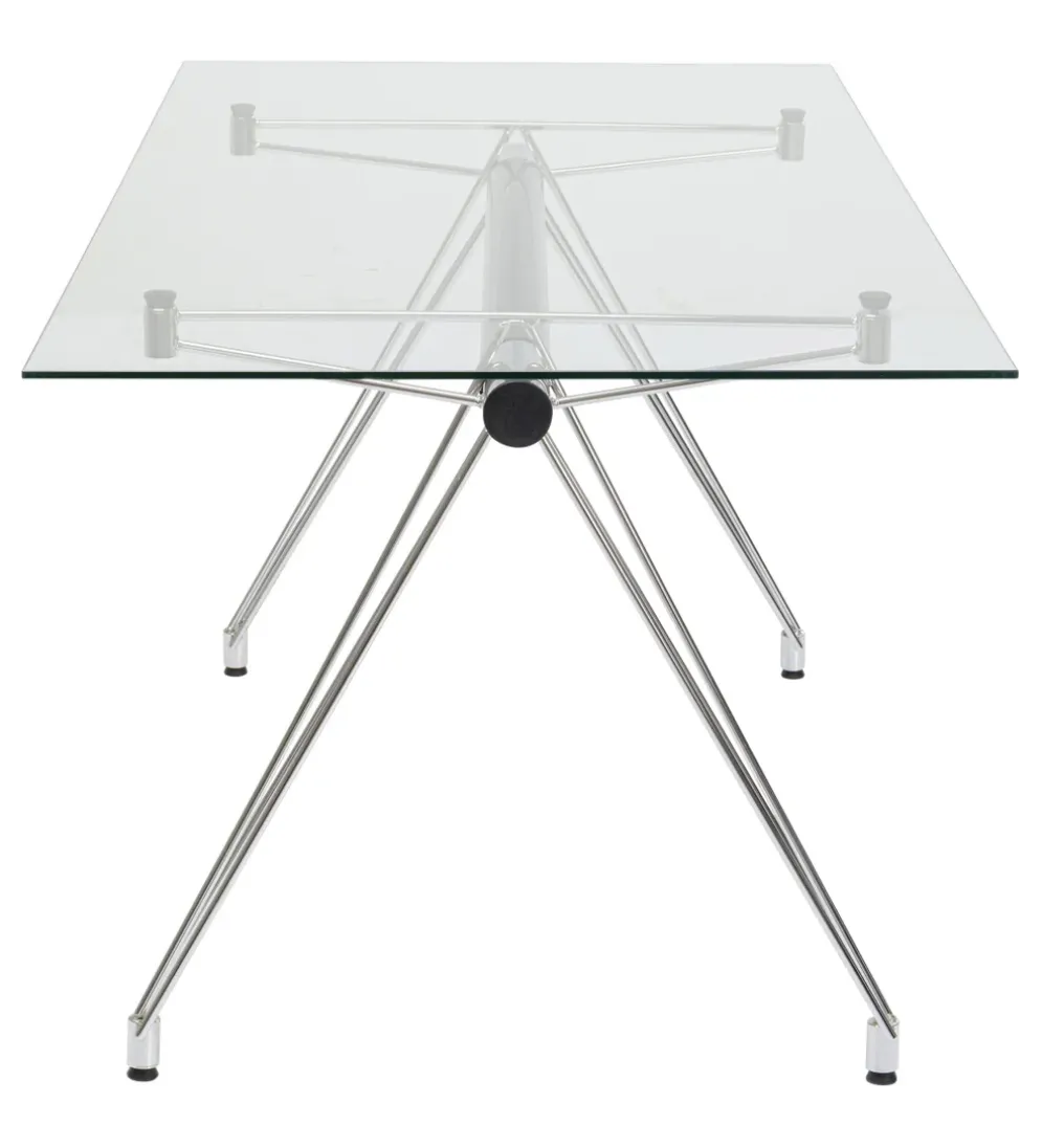 Biurko OFFICIA 160 x 80 cm szklane