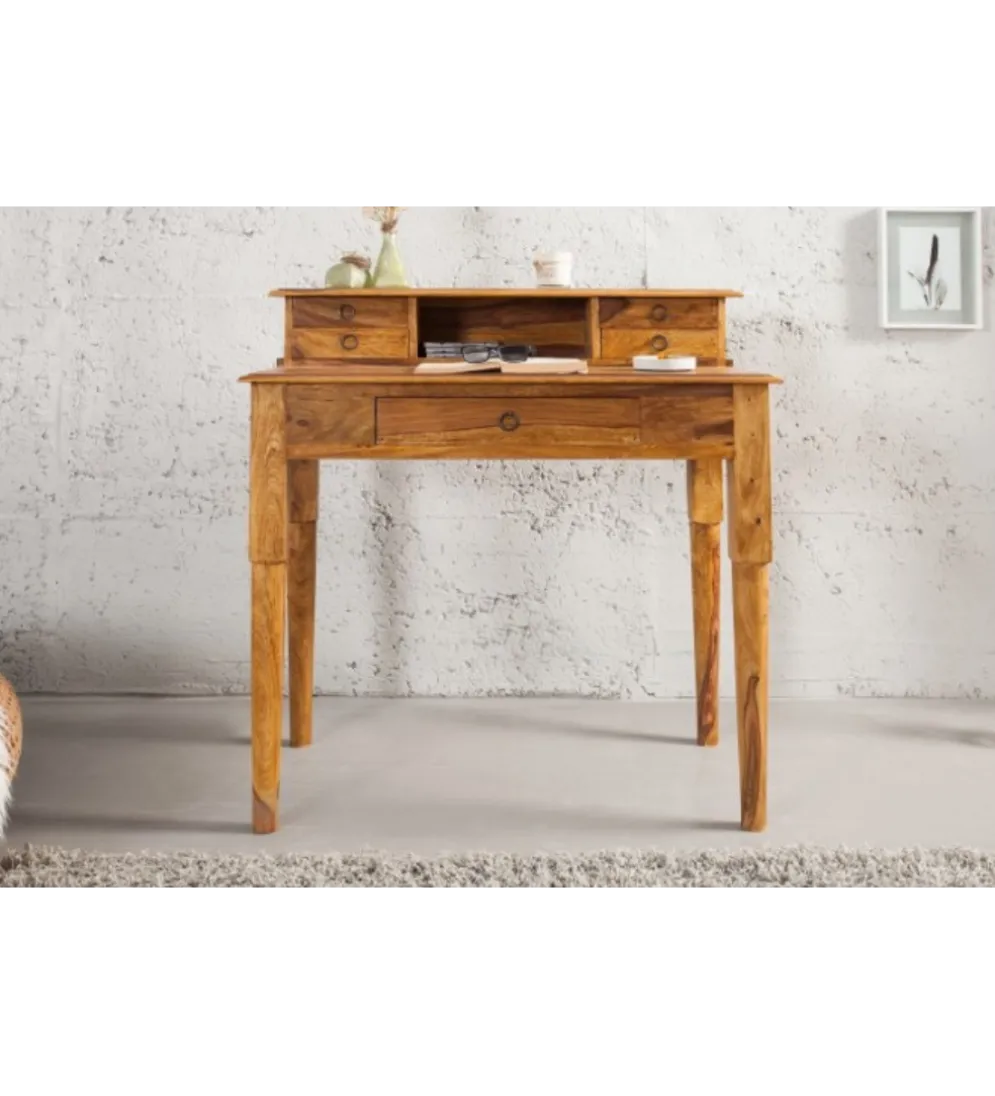 Biurko PRIMA Hemingway 90 cm drewno Sheesham