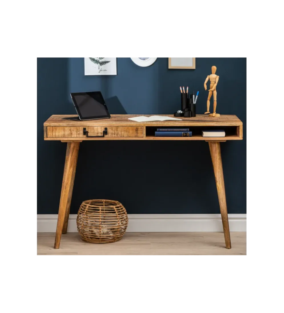 Biurko Retro 120 cm drewno Mango