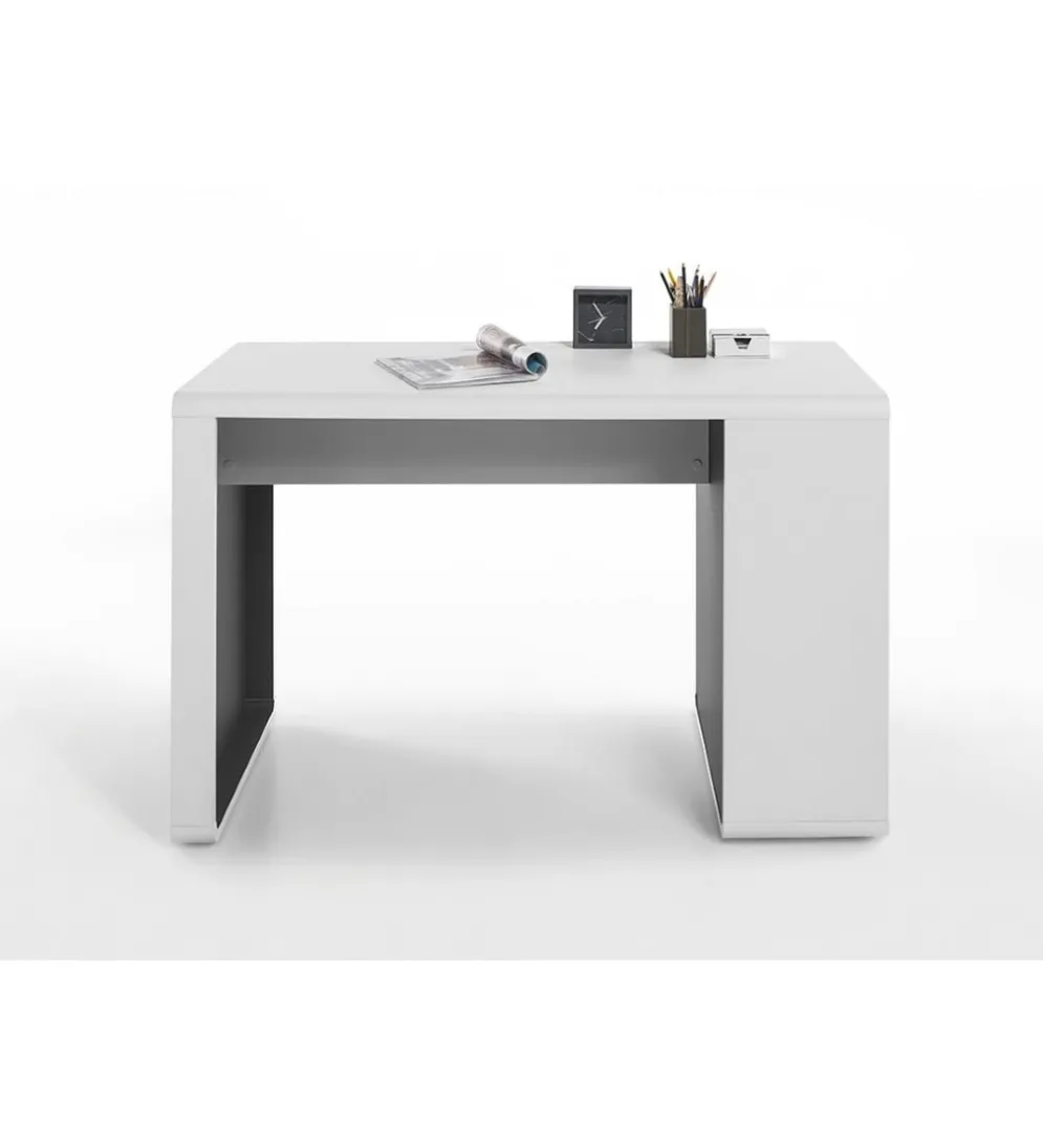 Biurko TADEO 120 cm biało antracytowe