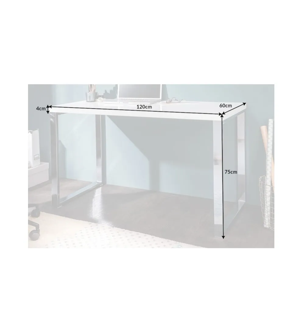Biurko White Desk 120 cm białe