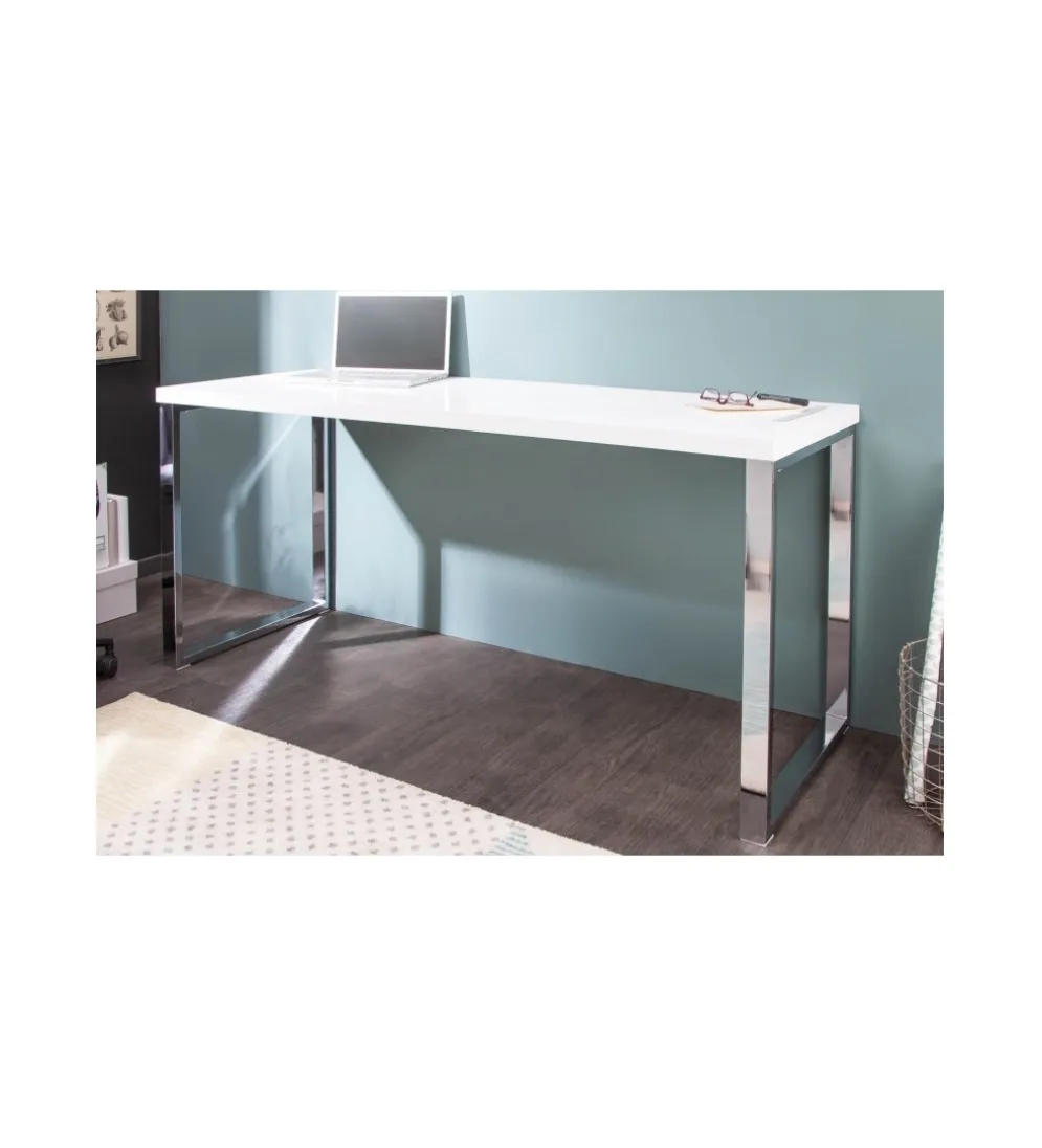Biurko White Desk 160 cm białe