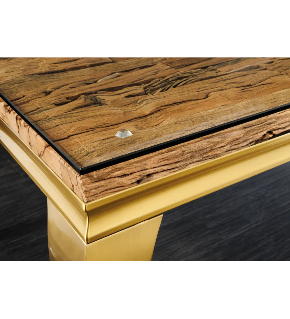 Blat do stołu MODERN BAROCK BARRACUDA 200 cm drewno teak