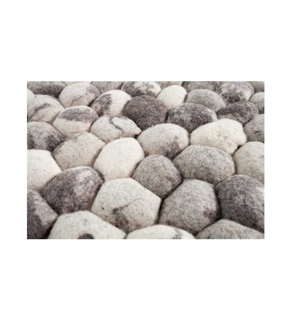 Dywan Organic 200 cm x 120 cm szary filcowy