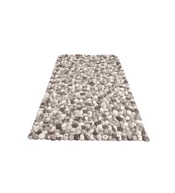 Dywan Organic 200 cm x 120 cm szary filcowy