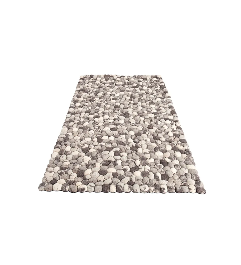 Dywan Organic 200 cm x 120 cm szary filcowy