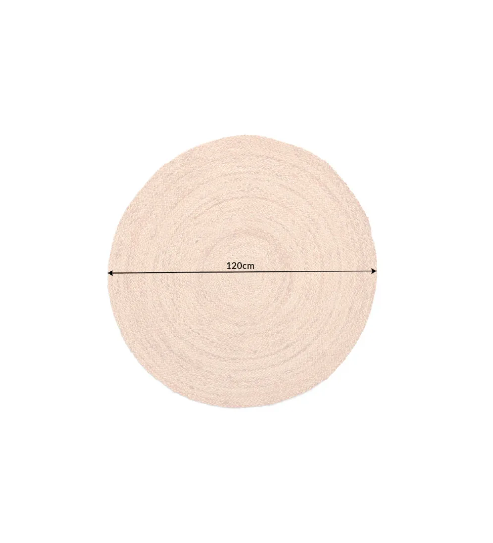 Dywan PURE NATURE 120 cm naturalny okrągły z juty
