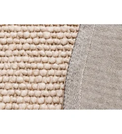 Dywan WOOL 150cm okrągły beżowy