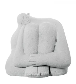 Figurka ABSTRACT 18 cm ceramika biała