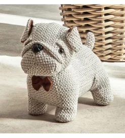 Figurka BULLDOG 30 cm szara