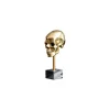Figurka dekoracyjna Skull złota