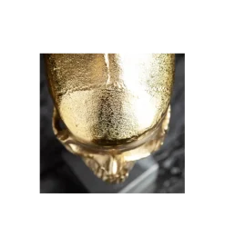 Figurka dekoracyjna Skull złota