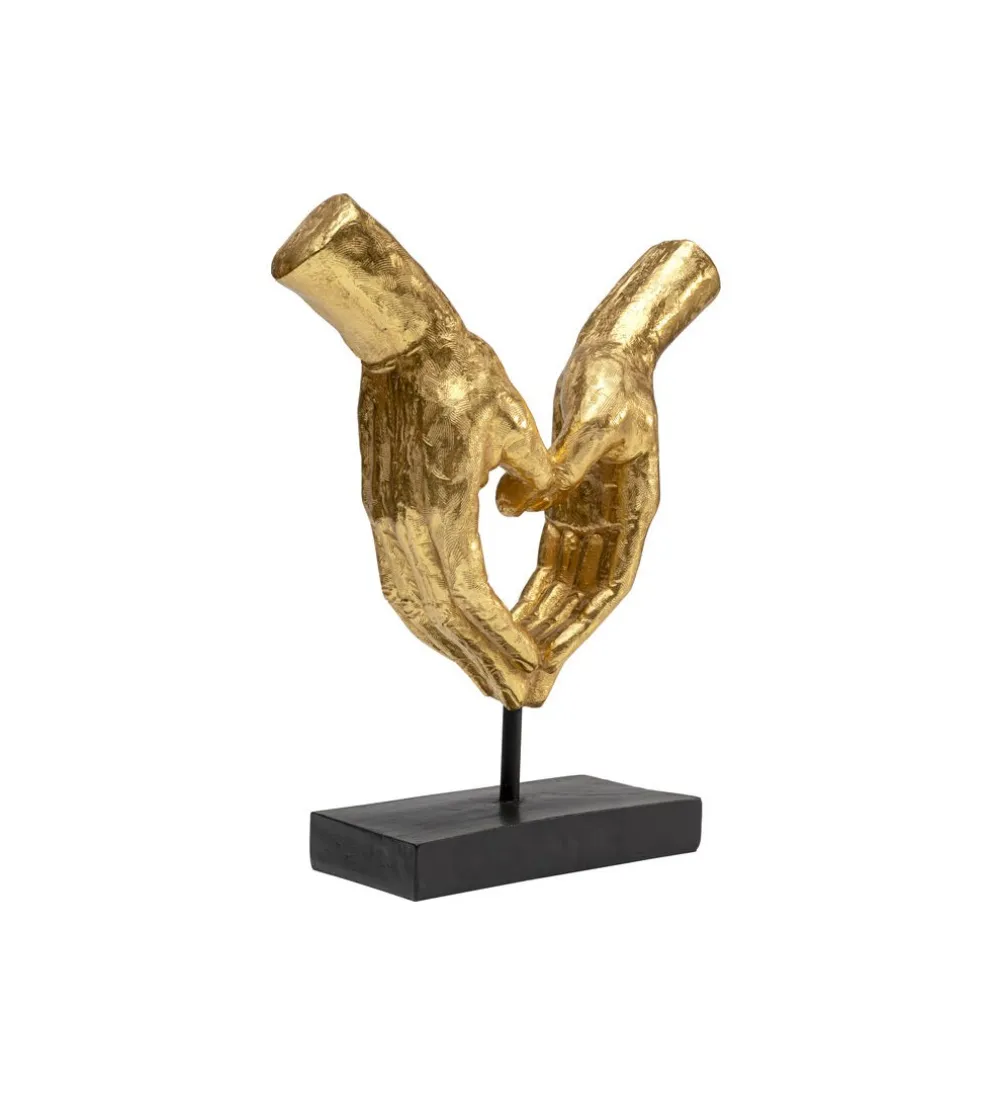 Figurka HEART HANDS 33 cm złota