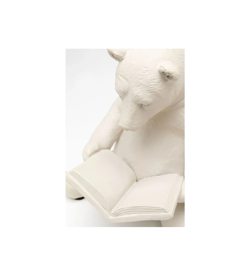 Figurka READING BEARS 18 cm beżowa