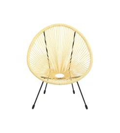 Fotel ACAPULCO 85 cm jasnożółty