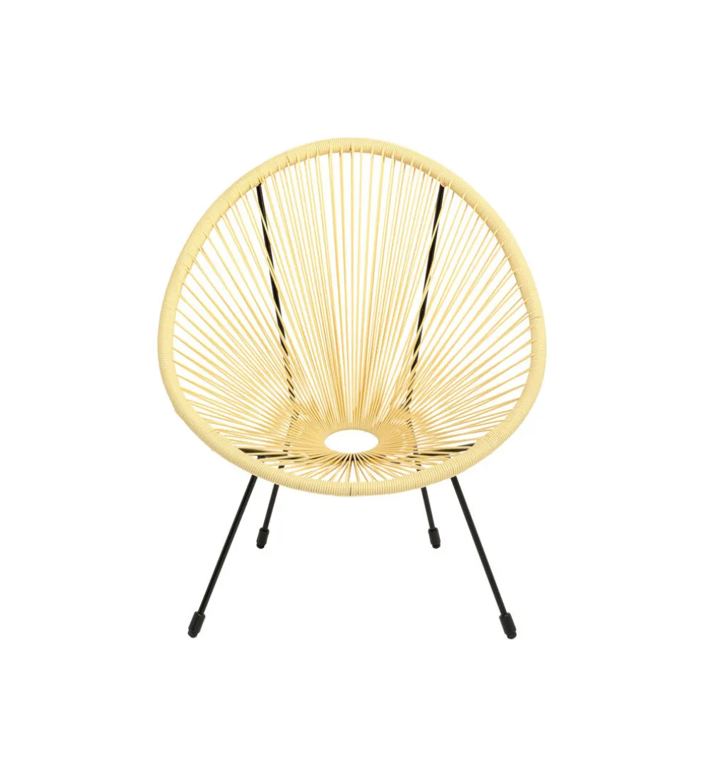 Fotel ACAPULCO 85 cm jasnożółty