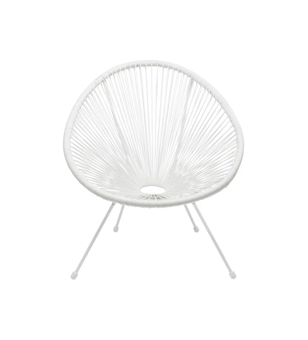 Fotel ACAPULCO 85 cm mono biały