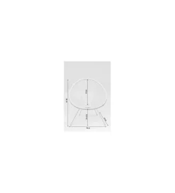 Fotel ACAPULCO 85 cm mono biały