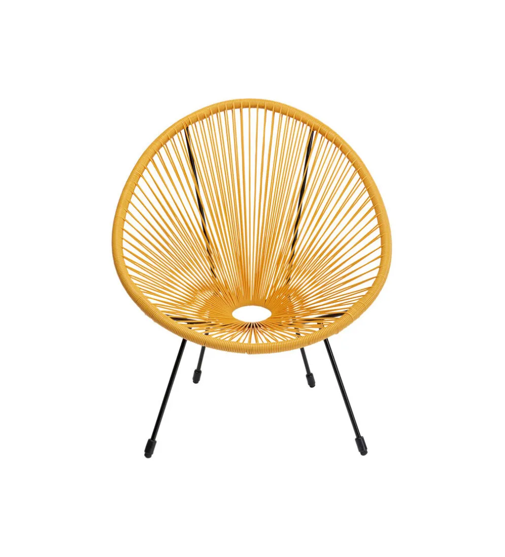 Fotel ACAPULCO 85 cm żółty