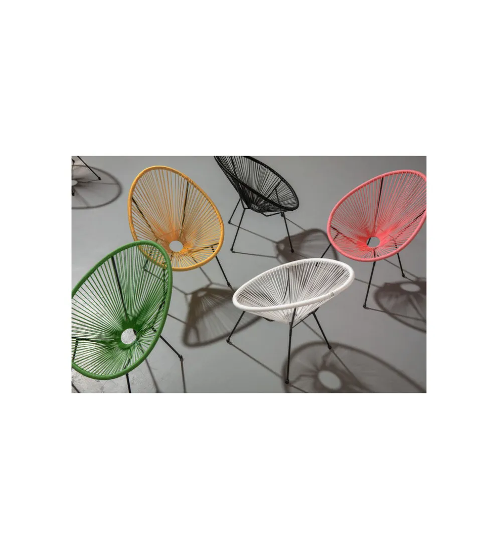 Fotel ACAPULCO 85 cm żółty