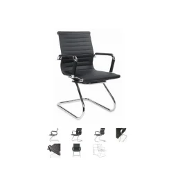 Fotel biurowy PRESTIGE SKID czarny