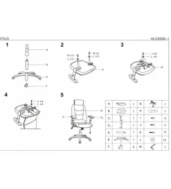 Fotel biurowy STILO 2 szary