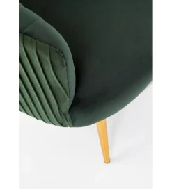 Fotel CROWN ciemnozielony