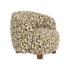Fotel ESTAMPADO 62 cm kremowa ochra